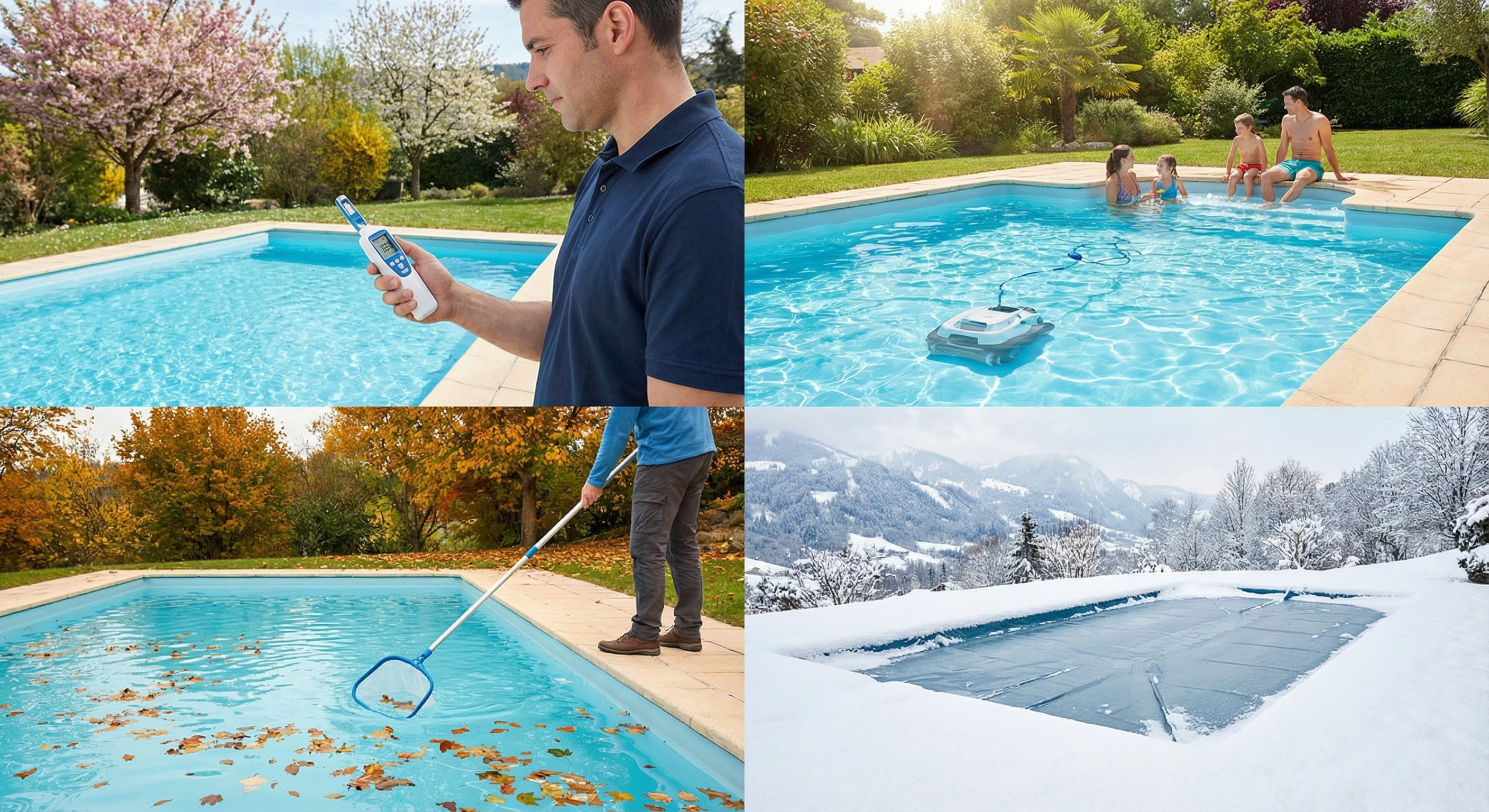 Le calendrier d'entretien pour une piscine en Suisse romande 