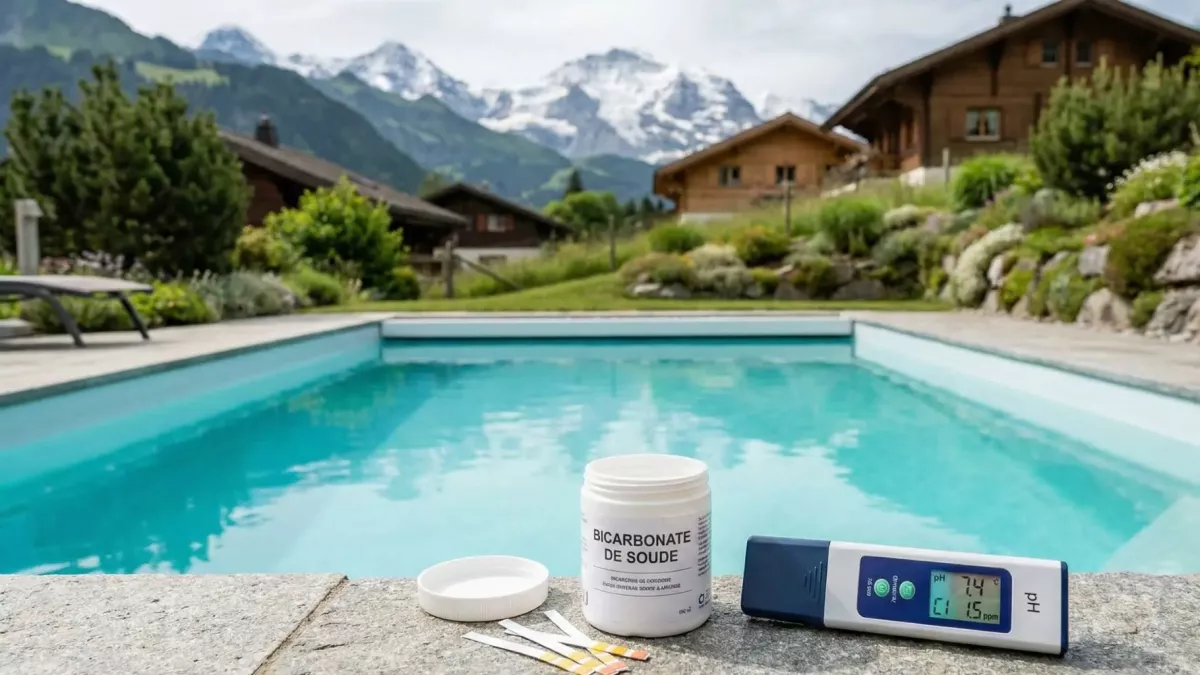 Comment stabiliser le pH d'une piscine en Suisse romande ? 